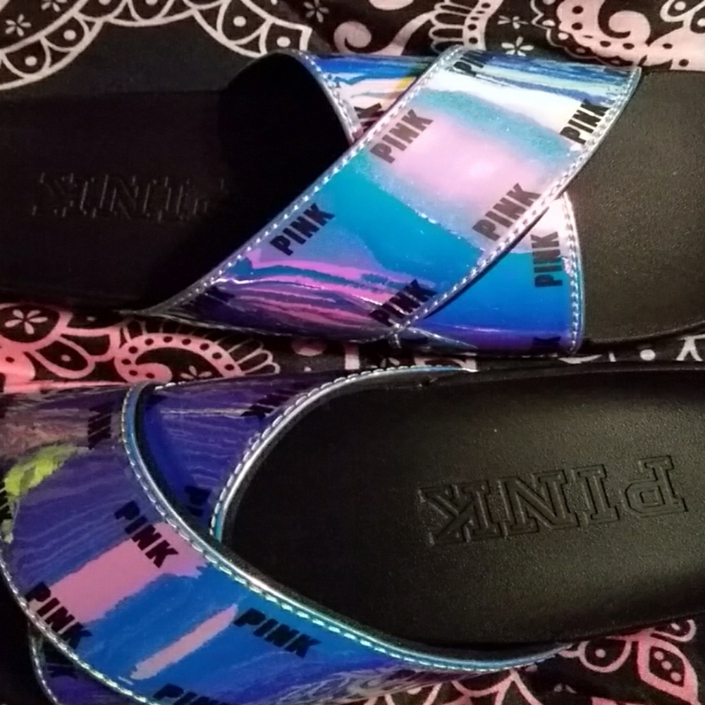 Pink flip flops